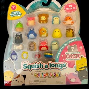 Squish A Longs- 14 Figures with 1 Surprise Figure NEW